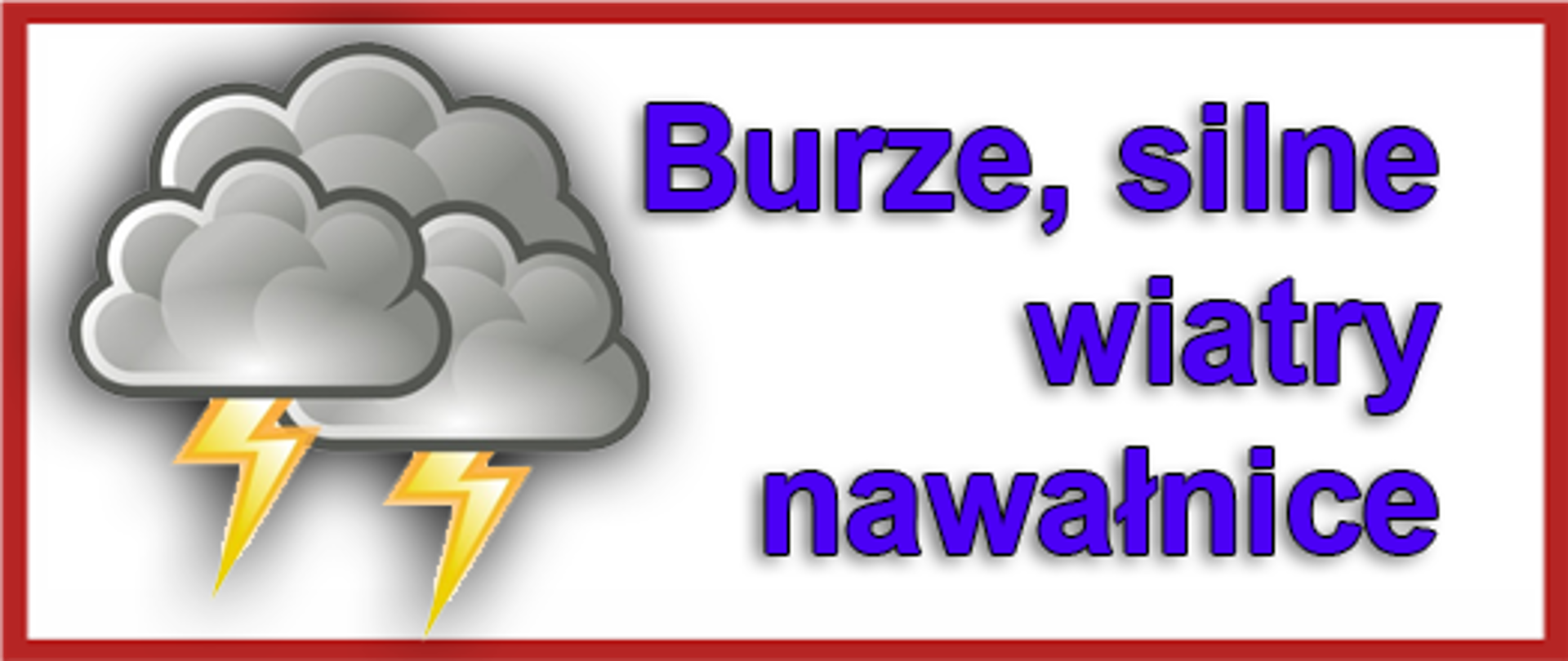 Burze, silne wiatry, nawałnice