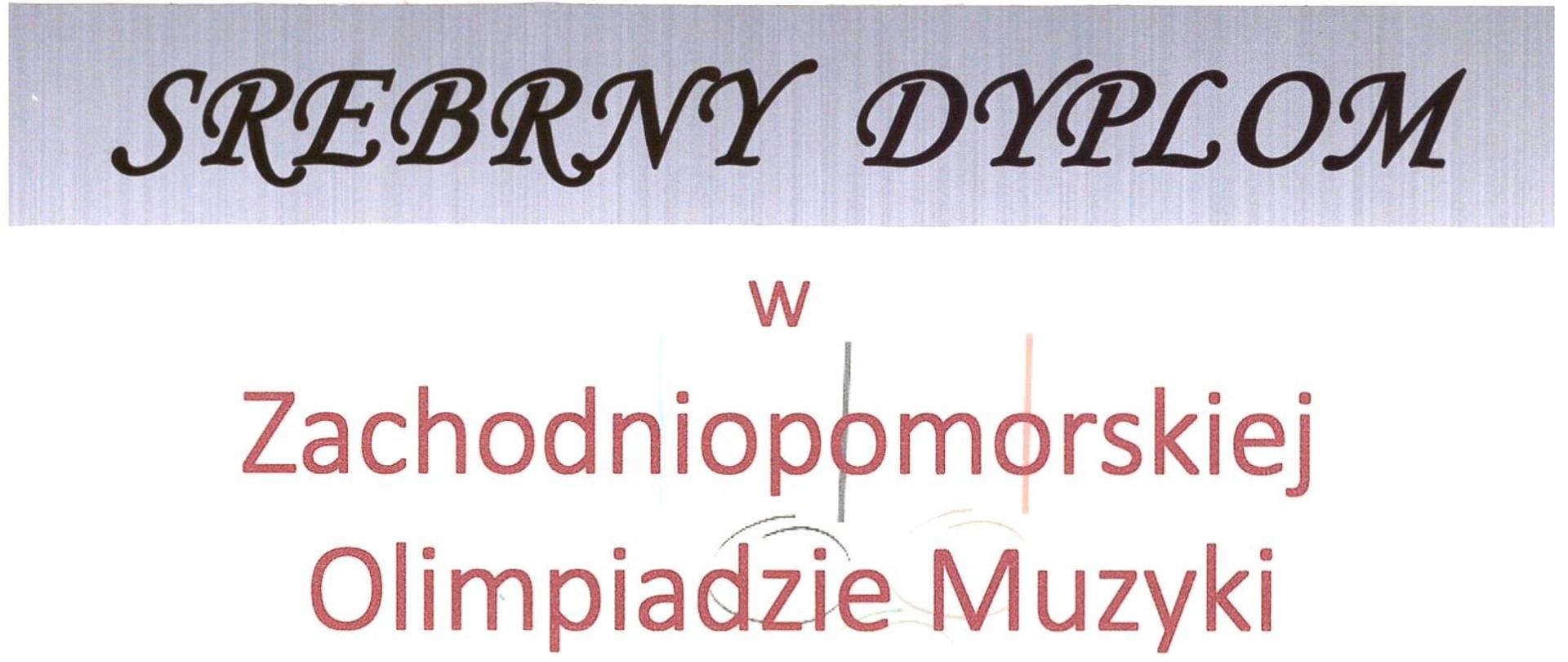 Srebrny dyplom dla Weroniki Krajcer z podpisami jurorów konkursu 