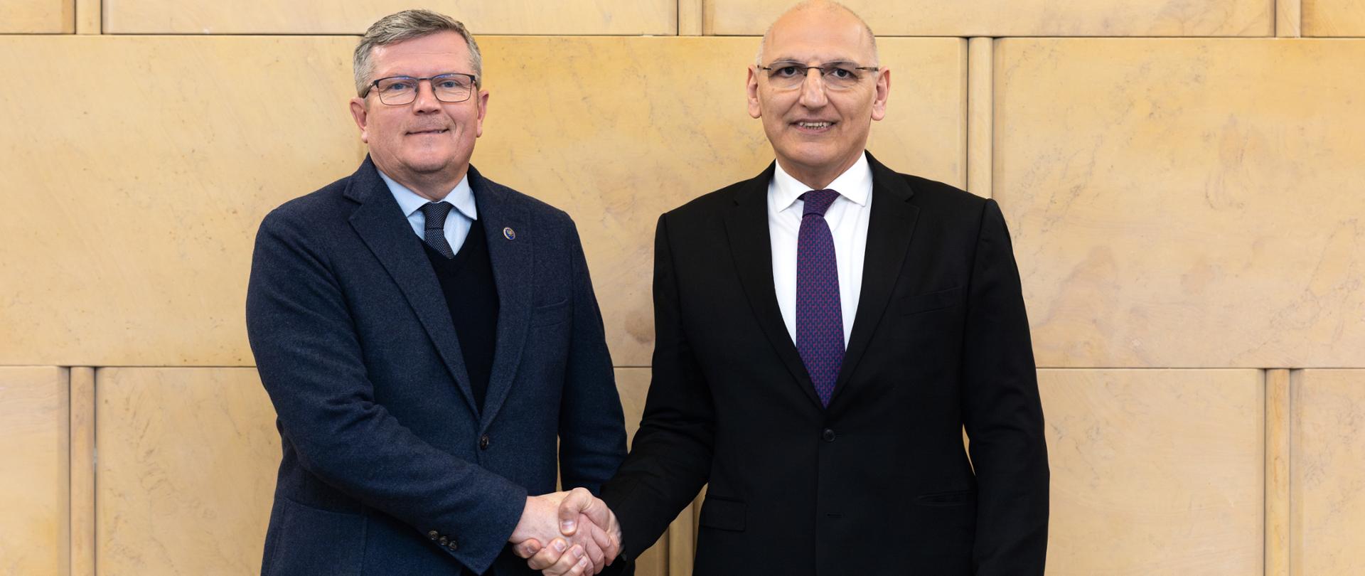 Deputy Minister Marcin Bosacki meets with Representative of the President of the Republic of Azerbaijan on Special Assignments Elchin Amirbayov