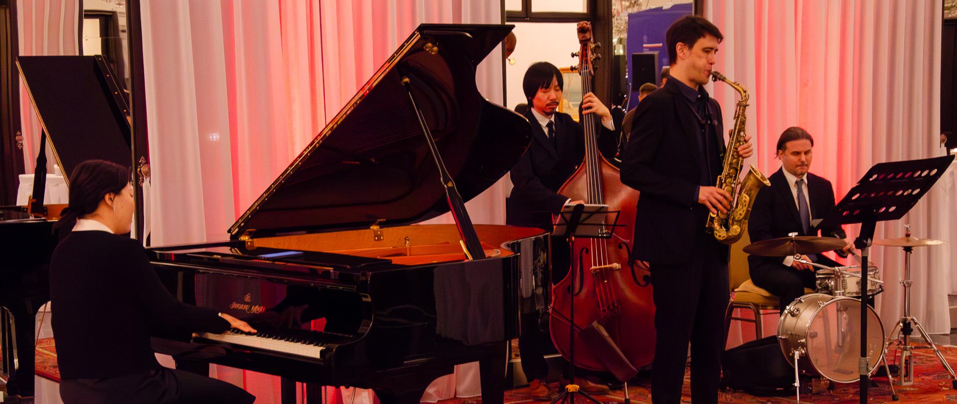 Koncert jazzowy - Nathaniel Gao (saksofon), Bae Sejin (fortepian), Anthony Vanacore (perkusja) oraz Xing Yifan (bas)