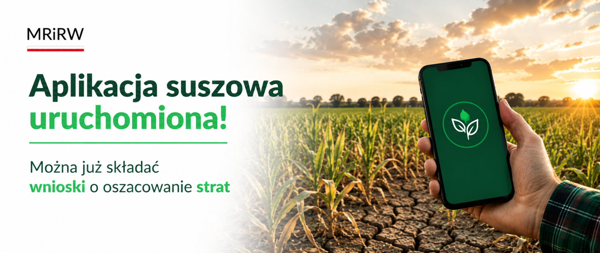 Producenci rolni mogą już składać wnioski w aplikacji suszowej