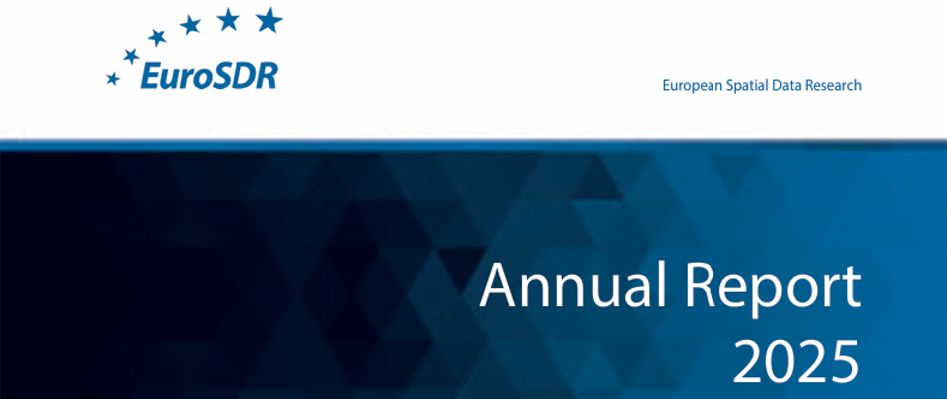 Ilustracja przedstawia stronę tytułową raportu EuroSDR za rok 2025