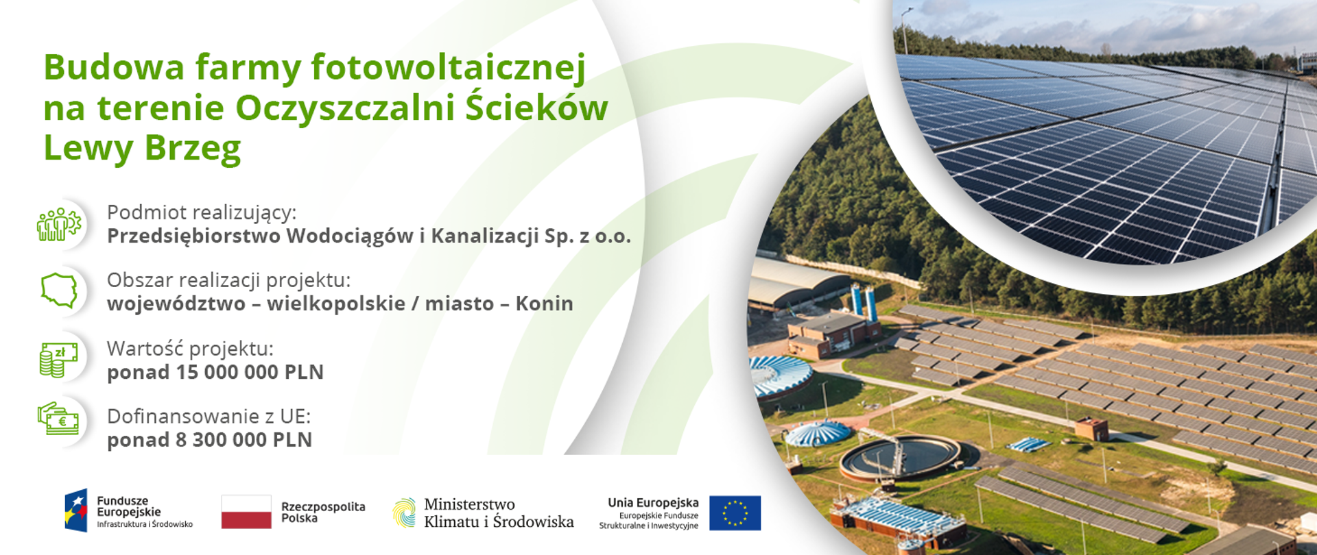 Budowa farmy fotowoltaicznej na terenie Oczyszczalni Ścieków Lewy Brzeg