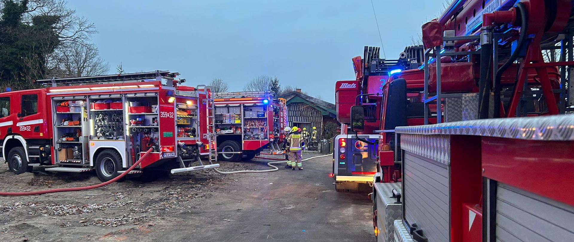 Pożar domu jednorodzinnego w Skarszewie