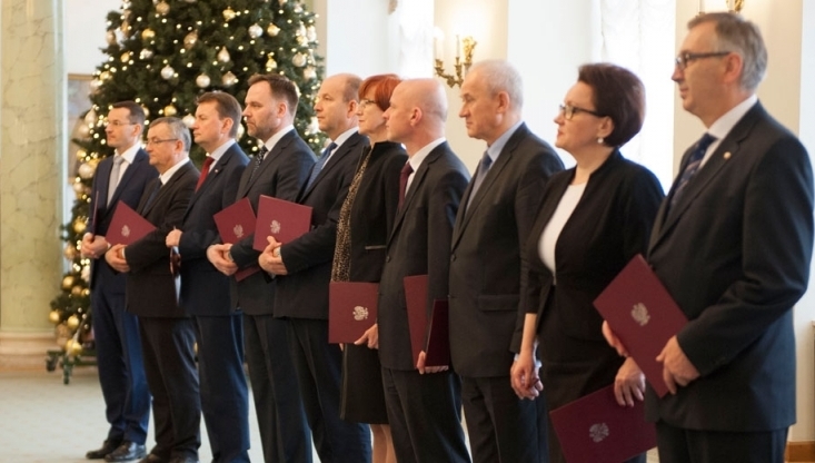 Minister Andrzej Adamczyk podczas uroczystoci powoania Rady Dialogu Spoecznego