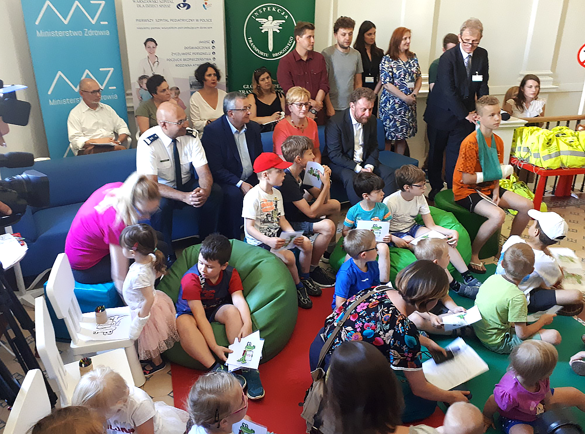 Minister A. Adamczyk wspprowadzi lekcj bezpieczestwa ruchu drogowego w Warszawskim Szpitalu dla Dzieci